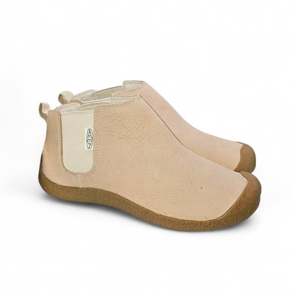 KEEN Womens Mosey Chelsea Leather Pull On Boots Shoes in Safari‎ Birch US Size 8